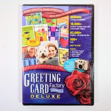 Greeting Card Factory Deluxe Version 4.0 Art Explosion PC Software NEW SEALED
