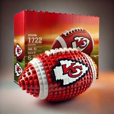 NFL Football Team Building Blocks, DIY Desktop Display Decor Model Gift