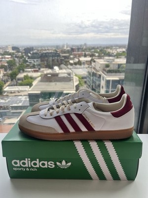 Adidas Sporty & Rich x Samba OG White Core Burgundy Size 13 NIB