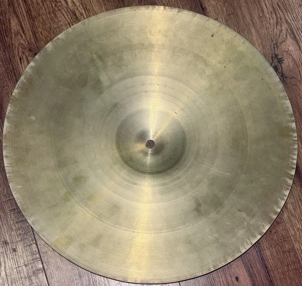 Rare Vintage 1948 To Mid 50s UFIP 15” Paper Thin Lightweight Crash Cymbal 845g - Image 2 of 4