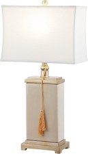 SAFAVIEH Lighting Collection Amiliana Cream One Size, Ivory, Gold, Silver