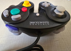 Nintendo Official GameCube Controller black NGC DOL-003 US SELLER