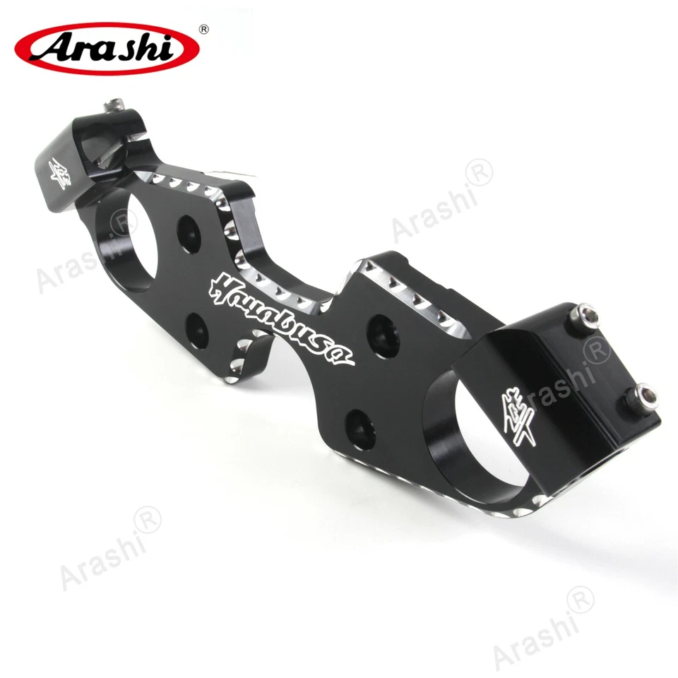 Abrazadera superior triple árbol puntiaguda Arashi Gen 2 para Suzuki Hayabusa GSX1300R 2008-2020 Gen 2 Foto 3 de 4