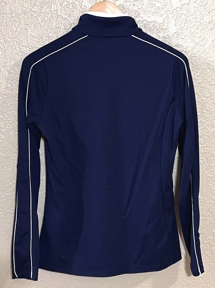 Top de mujer Killy 1/2 cremallera azul marino esquí snowboard capa base tela elástica talla 10 Foto 4 de 4