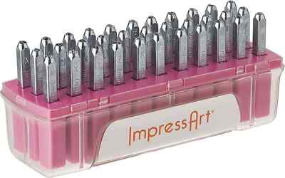 ImpressArt Bridgette Lowercase Letter Metal Stamps Set 33pcs # SC1215A-3MM