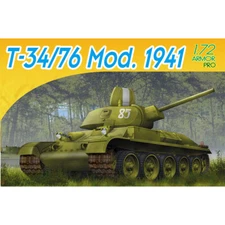 DRAGON 7259 1/72 WW.II Soviet T34/76 Mod.1941 Plastic Model