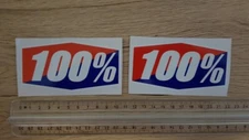 100% PERCENT - 2 Sticker / Decal - motocross, dirt, kx, yz, rm, goggle, 4t, moto