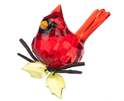 Ganz Crystal Expressions 4'' Acrylic Elegant Sitting Cardinal