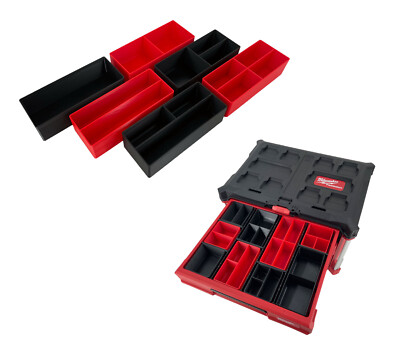 Milwaukee Packout Multi-Depth 3-Drawer Tool Box Compatible Large Nesting Bins U