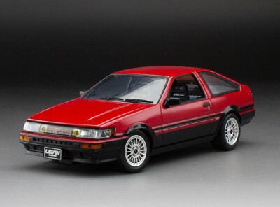 Sun Star 51002 1985 Toyota Corolla Levin AE86 1:24 Rot Neu Resin Modellauto