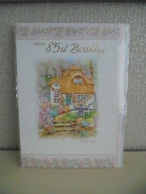 Cottage 85th Birthday Age 85 Greeting Card Free Postage