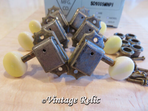 aged Kluson nickel tuners RELIC fits Gibson 60s ES-330 Casino 3L/3R KD-3-NP - Picture 1 of 8