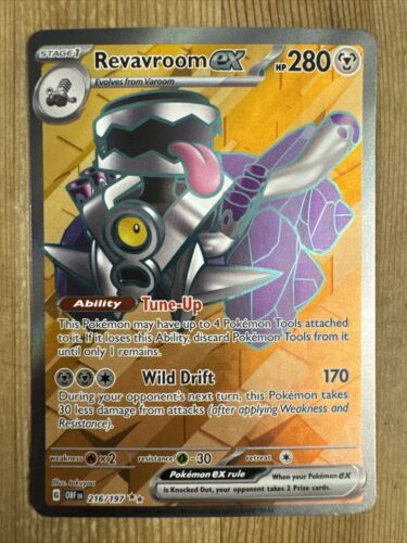 Revavroom ex 216/197 Pokemon Obsidian Flames Full Art Ultra Rare Holo Card NM - Picture 1 of 2