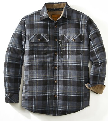 flannel quilted lined jacket