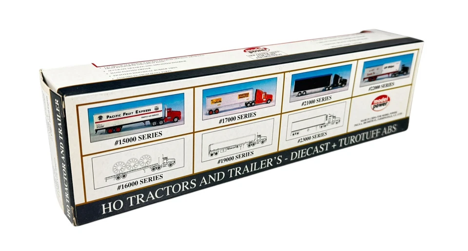 #17004 Model Power HO 1/87 Preferred Pool Semi Truck Tractor w/STD Box Trailer - Image 3 of 3