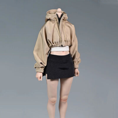 1/6 Female Sand Short Jacket Coat skirt Clothing For 12'' PH TBL HT Action Figure