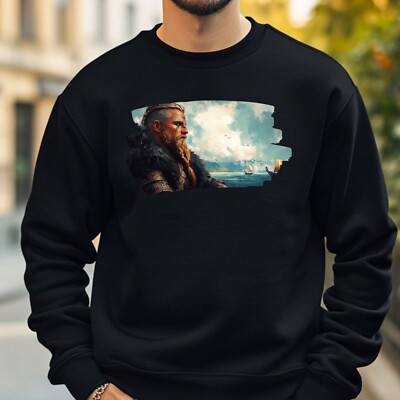 Viking Portrait Sweatshirt Cosy and Perfect for Any Occasion S to 4XL