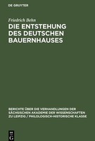 Die Entstehung Des Deutschen Bauernhauses | Buch | 9783112483251