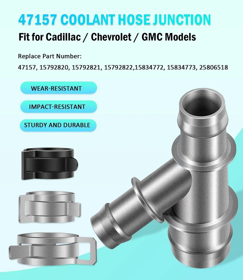Outlet Radiator Coolant Hose Connector 47157 for Chevrolet Silverado 1500 99-13 - Image 3 of 4