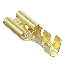 10x 9,5 Kabelschuhe Stecker Messing verzinnt Oldtimer Bastler Traktor Unimog