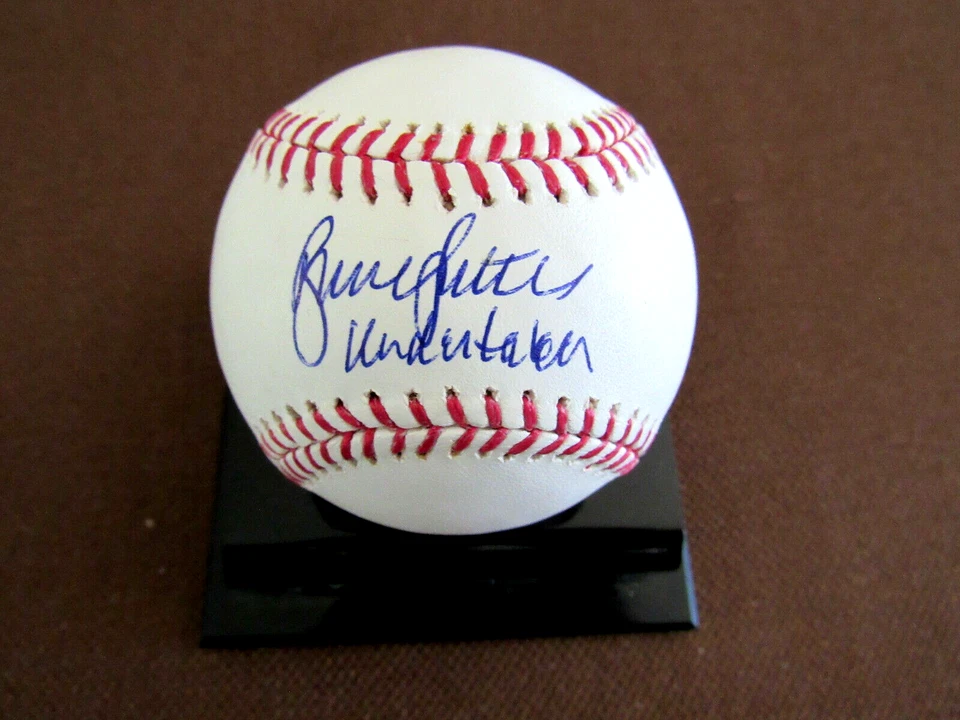 BRUCE SUTTER UNDERTAKER CUBS CARDS BRAVES HOF SIGNED AUTO OML BASEBALL PSA/DNA - Image 3 of 3