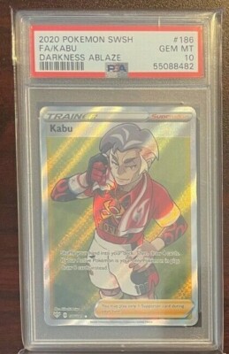 2020 Pokemon Sword & Shield Darkness Ablaze Kabu FA #186 PSA 10 Gem Mint | eBay 2020 Pokemon Sword & Shield Darkness Ablaze Kabu FA #186 PSA 10 Gem Mint | eBay