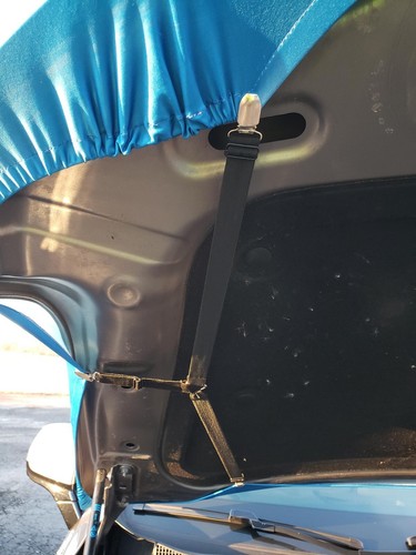 Carolina Panthers Auto Hood Cover | Sports Flags | Hood Flags | Panther Fans - Picture 5 of 6