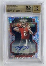 Kyle Trask 2021 Prizm Silver Disco Huddle Rookie Auto BGS 9.5/10Auto RC SP Kyle Trask 2021 Prizm Silver Disco Huddle Rookie Auto BGS 9.5/10Auto RC SP