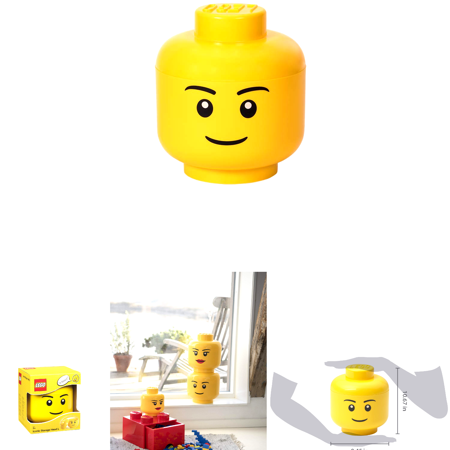lego storage head large boy