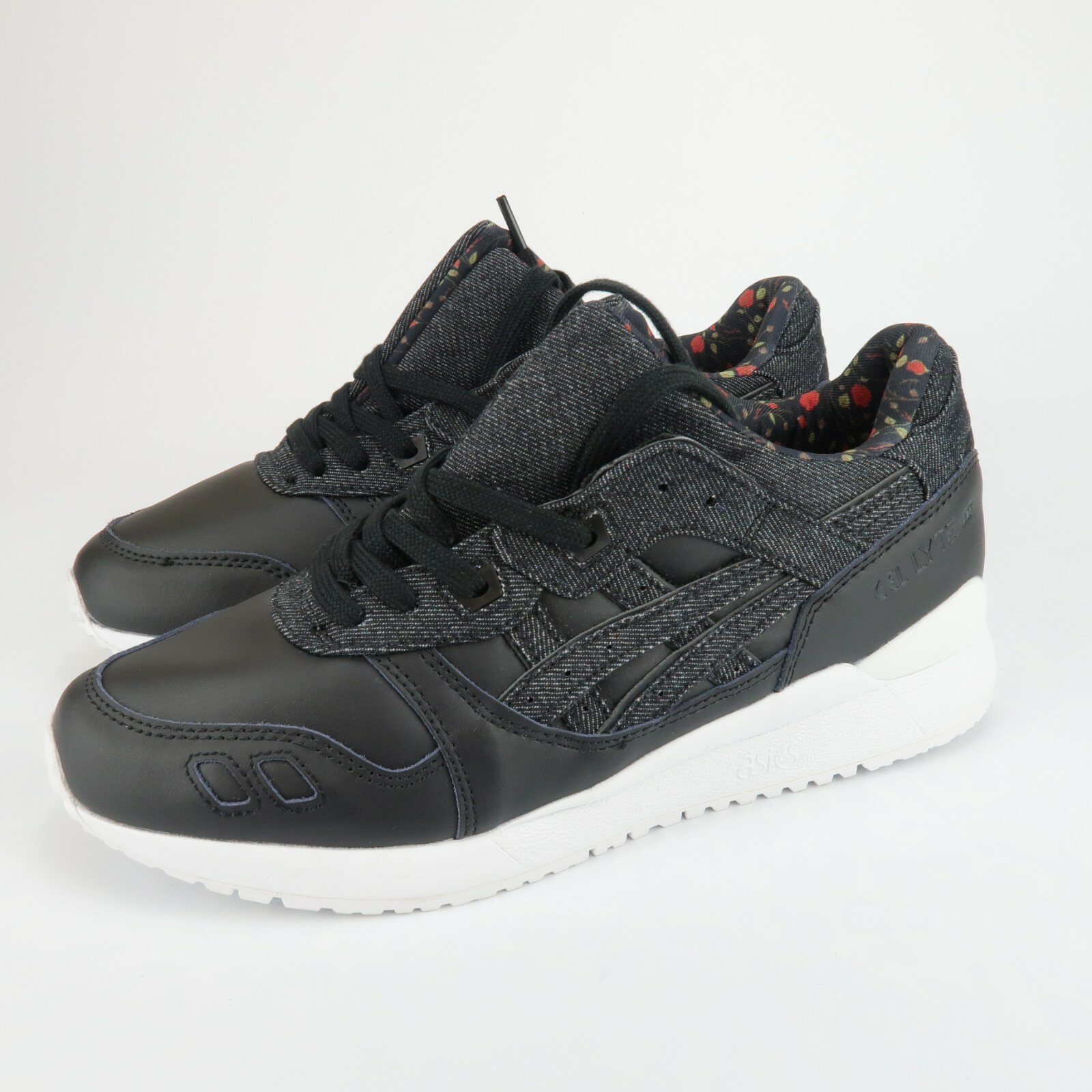 asics black leather womens shoes