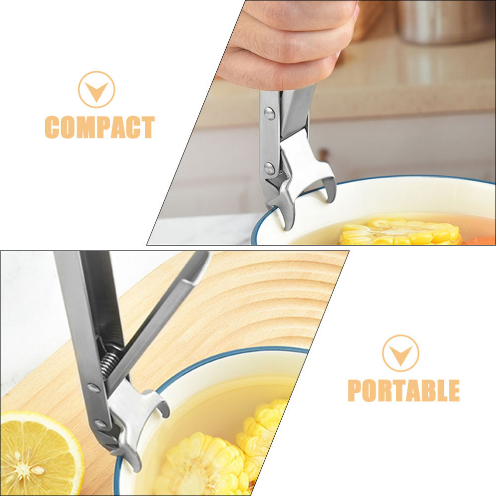 1PC Hot Pan Clip Hot Plate Gripper Hot Plate Bowl Retriever for Microwave