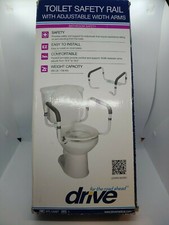 Toilet Safety Rail - Adjustable Grab Bar - Compact Support Frame with Handr
