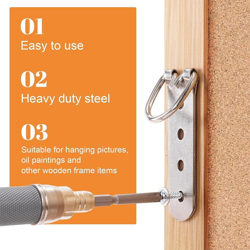 6pcs Super Heavy Duty Extra Large Strap Hanger DRing Hanger with 24pcs