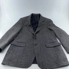 Austin Manor Blazer Mens Sports Suit Jacket Coat Elbow Patches Tailored US