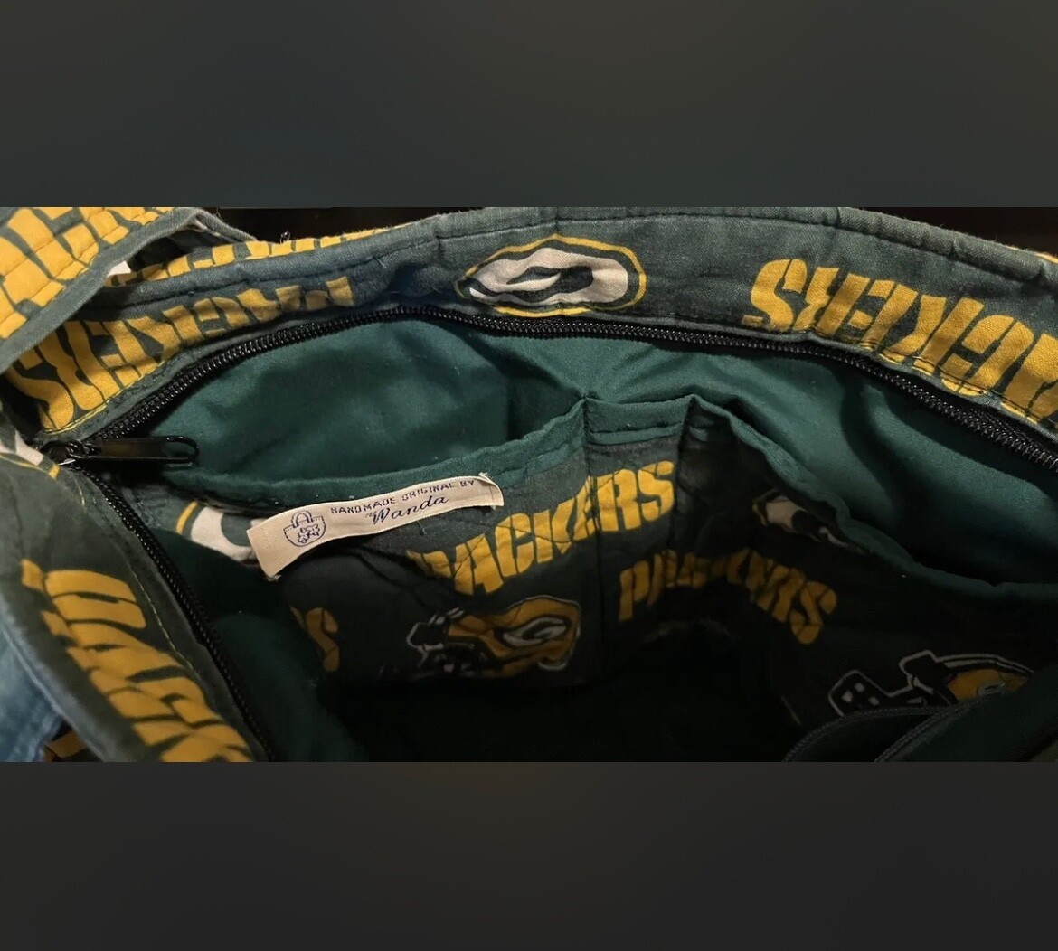 NFL Green Bay Packers Hoodie Purse Tote Handmade