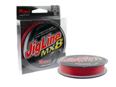 Momoi Jigline MX8 Red 164 yds Braided Line Made in Japan