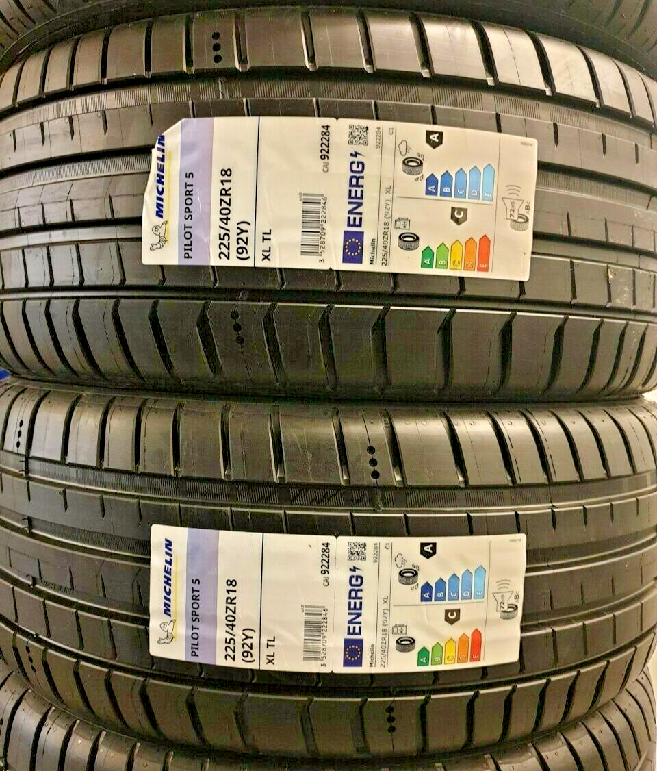 4X NEW MICHELIN PILOT SPORT 5 225/40 ZR18 XL 92Y 225 40 18 CAR