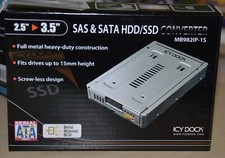 IcyDock 2/5" to 3.5" SAS  SATA HDD/SSD converter MB982IP-1S new