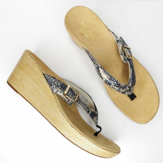 Vionic Polina Platform Sandal Snakeskin Snake Print Women's Size 11 | eBay