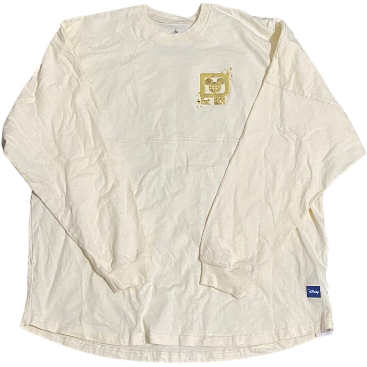 Walt Disney World Spirit Jersey Gold Pixie Dust Glitter Sparkle