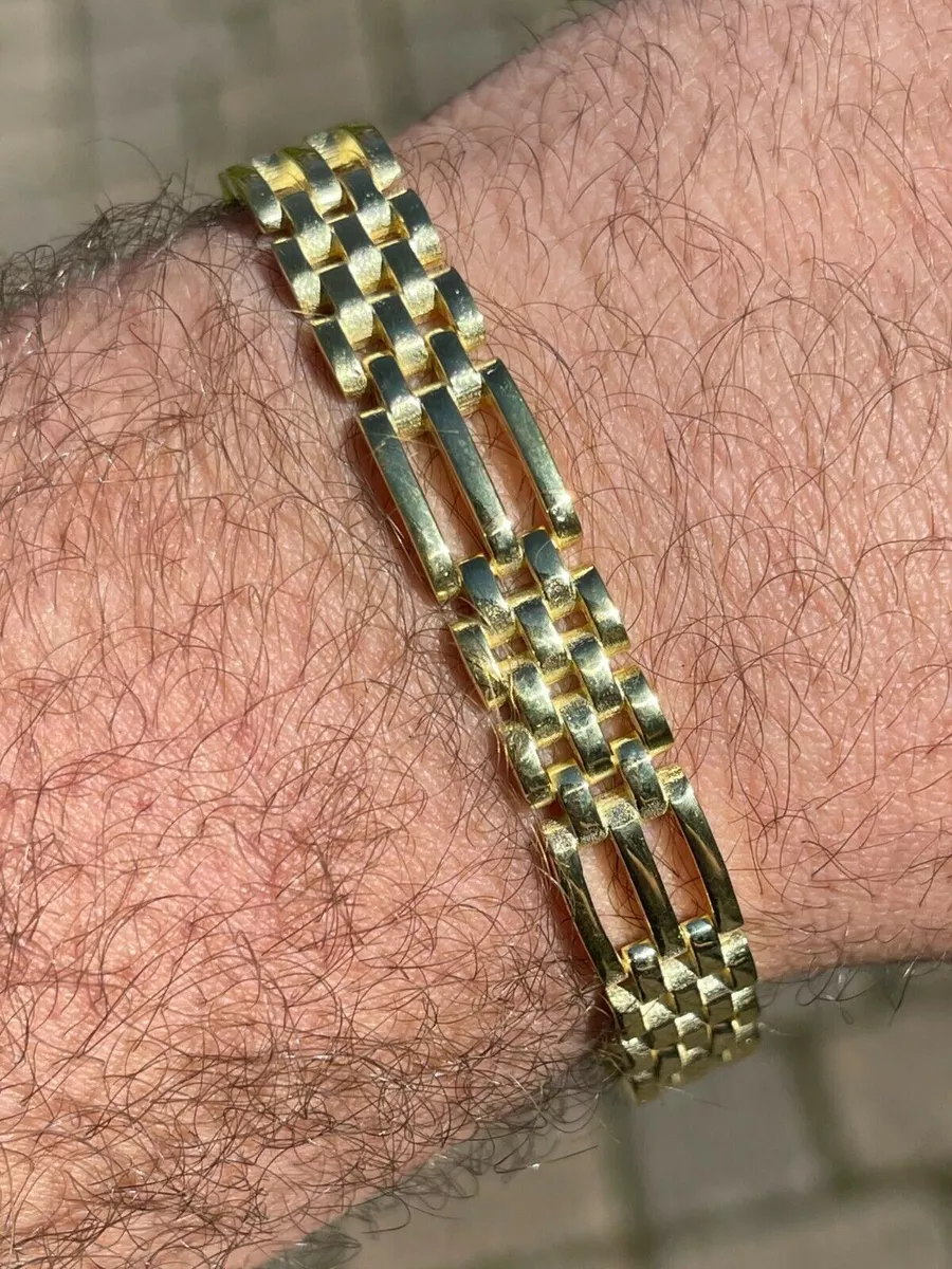 Sterling silver and store 14k gold bracelet