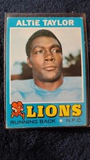 1971 Topps Football - #62 Altie Taylor (RC) - Detroit Lions Vg-Ex Condition 