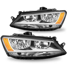 For 2011-2018 Volkswagen Jetta MK6 Halogen w/LED DRL Headlight Headlamp Assembly