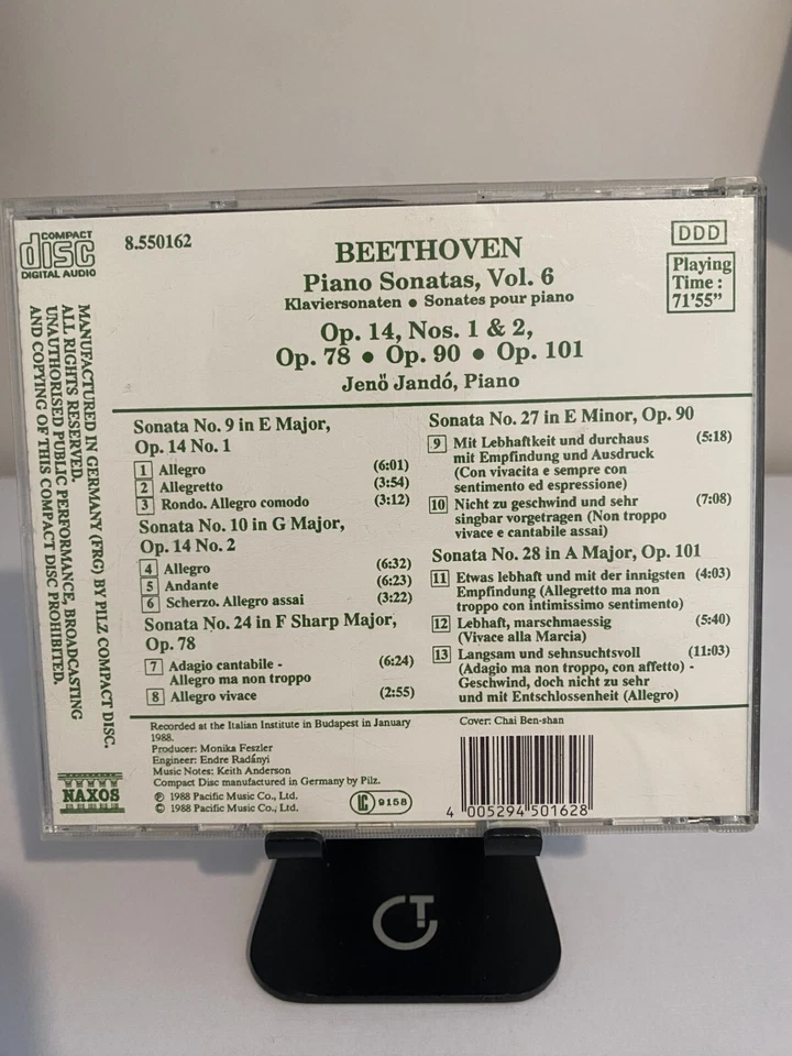 Beethoven: Piano Sonatas, Vol. 6 (CD) - Fast Dispatch - Image 2 of 3