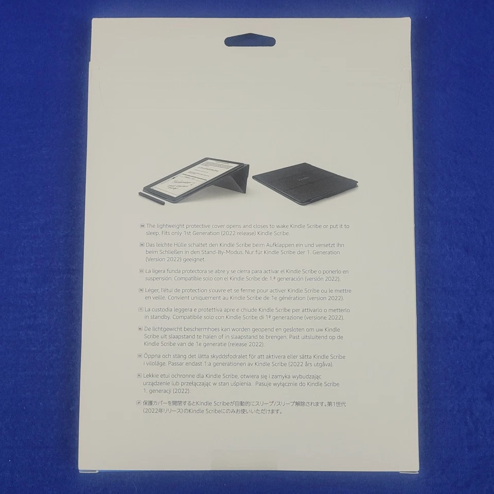 AMAZON KINDLE SCRIBE FABRIC FOLIO MAGNETIC COVER CASE Black (1st Gen 2022) *NEW* - Image 2 of 4