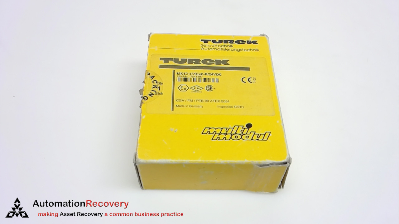TURCK MK13-451EX0-R/24VDC, SWITCHING AMPLIFIER, 10-30 VDC, 2 MA, NEW #241955