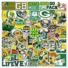 Green Bay Sticker Vinyl Decal NFL Car Truck Window Yeti Sport Pack Lot 50pc