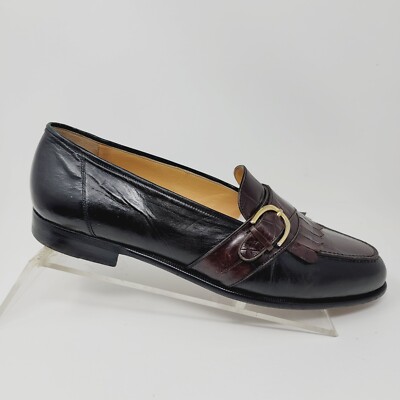 Caporicci Mens loafers Sz 10.5 M Slip-On Buckle Dress shoe 