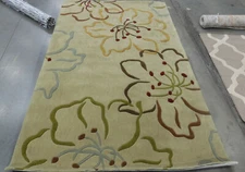 LIGHT GREY / MULTI 5' X 8' Back Stain Rug Reduced Price 1172603710 MDA634A-5