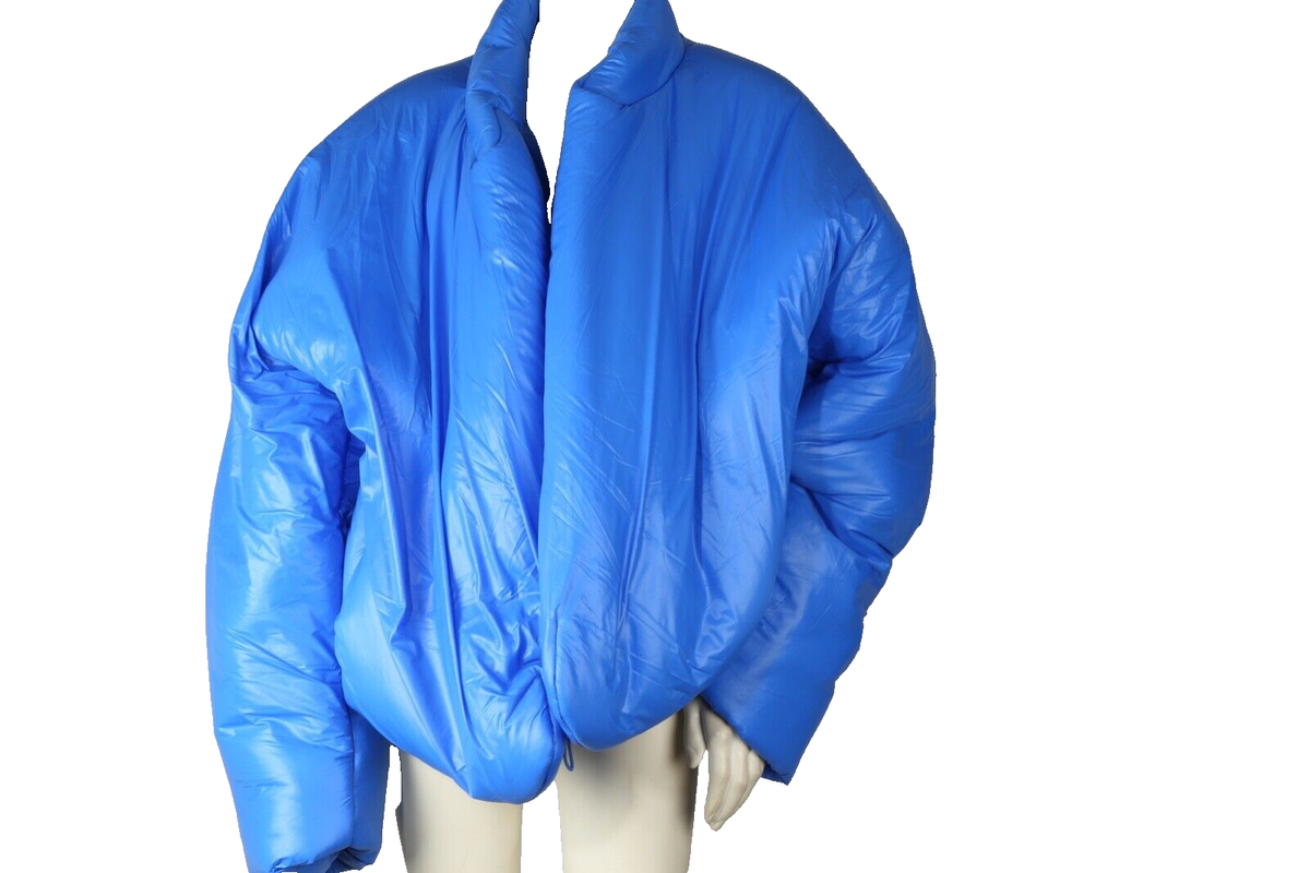 YEEZY x GAP ROUND JACKET YZY Mens Oversized Blue Short Puffer